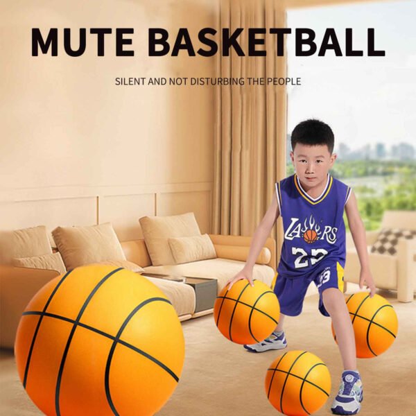 2024 Newest Foam Basketball Indoor Training Ball, Uncoated High-Density Foam Ball - Image 4